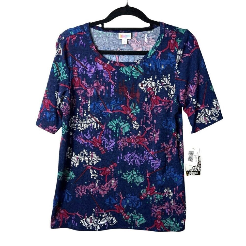 Lularoe Disney Gigi NWT Women’s L‎ Shirt Dr Facilier Princess And The Frog Print